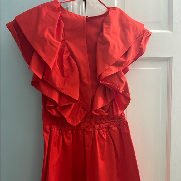Red Ruffled Zara Mini Dress - Picture 2 of 3